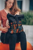 Waterproof Rolltop Backpack - Yellow Pattern